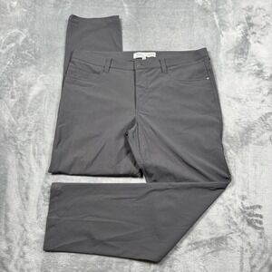 Rye 51 Mens Voyager Pants Straight Leg Fit Light Gray Size 36x30 Golf Preppy